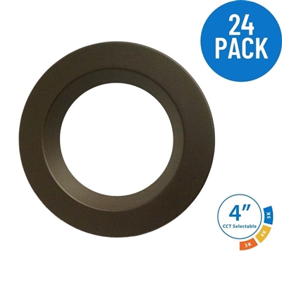 DLR4 SELECT 4 in. Oil-Rubbed Bronze LED Recessed Downlight 24 Pack