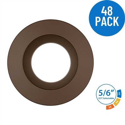 DLR56 SELECT 5/6 in. LED Recessed Downlight, Oil-Rubbed Bronze 48 Pack