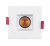NICOR DQD 2-inch Square LED Recessed Downlight with Baffle
