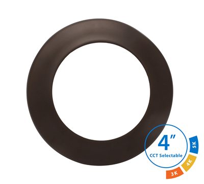 NICOR DSK43120S 4 in. Oil-Rubbed Bronze Selectable Surface Mount LED Downlight
