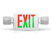 NICOR ECL1v2 Remote Capable LED Selectable Letter Color Emergency Exit Sign Combo