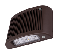 NICOR EOF1MVBZP Bronze Outdoor LED Full Cutoff Emergency Wall Pack with Photocell