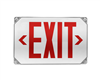 NICOR EXL51UNVWHR2 LED Outdoor Emergency Exit Sign, Red Lettering