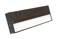 NICOR NUC-5 Series 12-inch Oil-Rubbed Bronze Selectable LED Under Cabinet Light