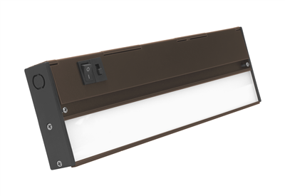 NICOR NUC-5 Series 12-inch Oil-Rubbed Bronze Selectable LED Under Cabinet Light