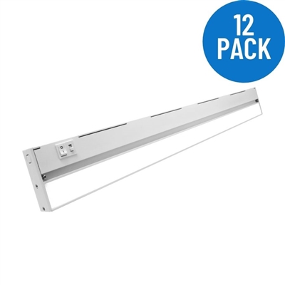 NICOR NUC-5 Series 30-inch Selectable LED Under Cabinet Light 12-Pack