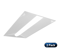 NICOR TACS2 Series Selectable 2x4 Architectural LED Troffer (2-Pack)