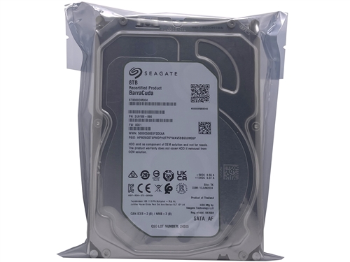 Seagate BarraCuda ST8000DM004 8TB 5900RPM 256MB Cache SATA 6.0Gb/s 3.5