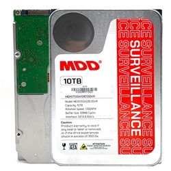 MDD 10TB 7200RPM 256MB Cache SATA 6.0Gb/s 3.5" Internal Hard Drive for Surveillance (MDD10TSATA25672DVR) - 3 Years Warranty