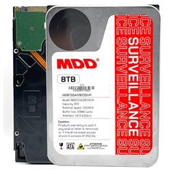 MDD 8TB 7200RPM 256MB Cache SATA 6.0Gb/s 3.5" Internal Hard Drive for Surveillance (MDD8TSATA12872DVR) - 3 Years Warranty