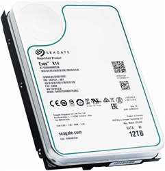 Seagate Exos X14 ST12000NM0538 12TB 7200RPM SATA 6Gb/s 256MB Cache 512e 3.5-Inch Enterprise Hard Drive (Certified Refurbished) - 5 Year Warranty