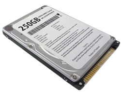 White Label 250GB 8MB Cache 5400RPM PATA (IDE) 2.5" Notebook Hard Drive w/1-Year Warranty