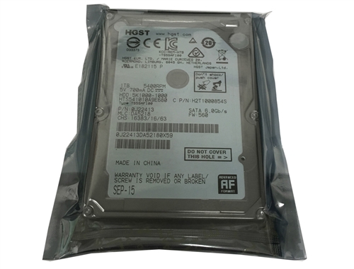 HGST Travelstar 5K1000 HTS541010A9E680 (0J22413) 1TB 5400 RPM 8MB Cache SATA  6.0Gb/s 2.5