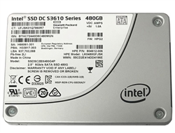 HP / Intel DC S3610 Series 480GB 2.5-inch 7mm SATA III MLC (6.0Gb/s) Internal Solid State Drive (SSD) SSDSC2BX480G4P (804612-006)- w/ 5 Years Warranty