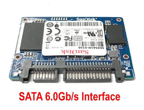SanDisk X110 (SD6SA1M-032G) 32GB SATA III (6.0Gb/s) MLC Internal Solid  State Drive (Half-Slim SSD) (New OEM) - 3 Year Warranty