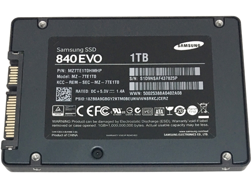 goHardDrive.com - Samsung 840 EVO 1TB 2.5-inch SATA III (6.0Gb/s) Internal  Solid State Drive (SSD) (MZ-7TE1T0BW) - 5 Years Warranty