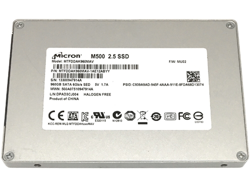 Micron M500 960GB 2.5-inch SATA III MLC (6.0Gb/s) Internal Solid