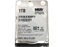 MaxDigitalData 1TB 128MB Cache 5400RPM (7mm) SATA 6.0Gb/s 2.5" Notebook Hard Drive - 2 Year Warranty