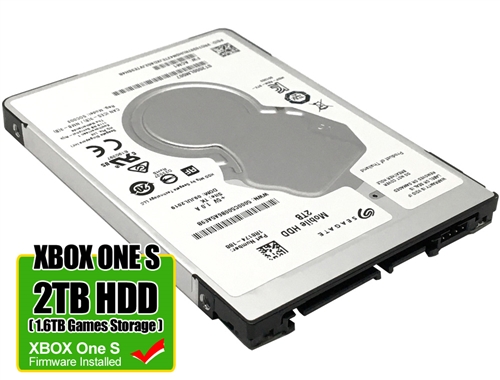 goHardDrive.com - Seagate 2TB 128MB Cache SATA 6.0Gb/s 2.5" Internal Gaming  Hard Drive Upgrade Kit (For XBOX One S, Pre-Formatted & XBOX One S Firmware  Installed) - 2 Year Warranty