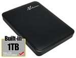 Avolusion 1TB B USB 3.0 Portable External Hard Drive (MacOS Pre-Formatted)  HD250U3-Z1 - Retail w/2 Year Warranty