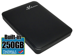Avolusion 250GB USB 3.0 Portable External PS4 Hard Drive (PS4 Pre-Formatted)  HD250U3-Z1 - Retail w/2 Year Warranty