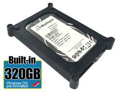 MaxDigitalData® 320GB USB 3.0 Portable External Hard Drive (Windows NTFS Pre-Formatted) - w/2 Year Warranty