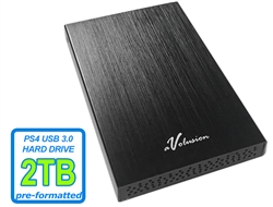 Avolusion HD250U3 2TB USB 3.0 Portable External Gaming PS4 Hard Drive - Black (PS4 Pre-Formatted) - Retail w/2 Year Warranty