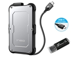 Avolusion ineo (C2580c-960G+64G) IP66 Waterproof & Military-Grade Shockproof Rugged 960GB (1TB) USB 3.1 Portable External SSD + Free 64GB USB Flash Drive [Ultra Speed R/W up to 550MB/s] - 6 Year Warranty