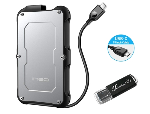Avolusion ineo (C2580c-960G+64G) IP66 Waterproof & Military-Grade  Shockproof Rugged 960GB (1TB) USB