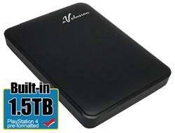 Avolusion 1.5TB USB 3.0 Portable External Hard Drive (PS4 Pre-Formatted) HD250U3-Z1-1.5TB-PS - 2 Year Warranty