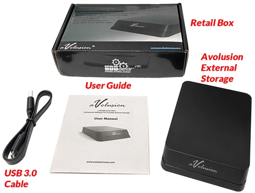 Avolusion Mini HDDGear Pro 2TB USB 3.0 Portable External Gaming