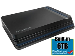 Avolusion HDDGear Pro X 6TB USB 3.0 External Gaming Hard Drive (for PS4 Pro, Slim, Original) - 2 Year Warranty