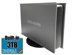 Avolusion PRO-5X Series 3TB USB 3.0 External Gaming Hard Drive for PS4 Original, Slim & Pro (Grey) - 2 Year Warranty