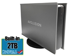 Avolusion PRO-5X Series 2TB USB 3.0 External Gaming Hard Drive for PS4 Original, Slim & Pro (Grey) - 2 Year Warranty