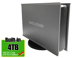 Avolusion PRO-5X Series 4TB USB 3.0 External Gaming Hard Drive for XBOX One Original, S & X (Grey) - 2 Year Warranty