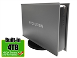 Avolusion PRO-5X Series 4TB USB 3.0 External Gaming Hard Drive for XBOX Series X, S (Grey) - 2 Year Warranty