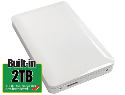 Avolusion HD250U3-Z1-PRO-WH 2TB USB 3.0 Portable XBOX Series X, S, One  External Gaming