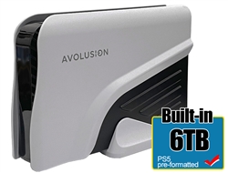 Avolusion PRO-Z Series 6TB USB 3.0 External Gaming Hard Drive for PS5 Game Console (White) - 2 Year Warranty
