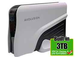 Avolusion PRO-Z Series 3TB USB 3.0 External Gaming Hard Drive for XBOX Series X, S (White) - 2 Year Warranty