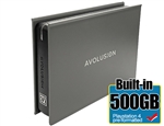 Avolusion Mini Pro-5X 500GB USB 3.0 Portable External Gaming PS4 Hard Drive - Gunmetal Grey (PS4 Pre-Formatted) - 2 Year Warranty