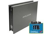 Avolusion Mini Pro-5X 1TB USB 3.0 Portable External Gaming PS4 Hard Drive - Gunmetal Grey (PS4 Pre-Formatted) - 2 Year Warranty