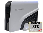 Avolusion PRO-Z Series 8TB USB 3.0 External Hard Drive for MacOS Devices, Time Machine (White) - 2 Year Warranty