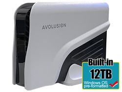 Avolusion PRO-Z Series 12TB USB 3.0 External Hard Drive for WindowsOS Desktop PC / Laptop (White) - 2 Year Warranty