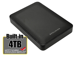 Avoluxion X1 4TB USB 3.0 Portable External Hard Drive for PC, Mac, PlayStation & Xbox (Black) HD250U3-X1-4TB-XF - 2 Year Warranty