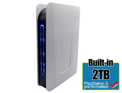 Avoluxion PRO-T5 Series 2TB USB 3.0 External Gaming Hard Drive for PS5 Game Console (White) - 2 Year Warranty