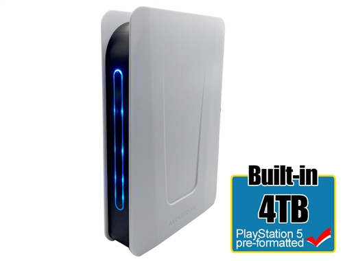 Avoluxion PRO-T5 Series 4TB USB 3.0 External Gaming Hard Drive for PS5 Game  Console (White) -