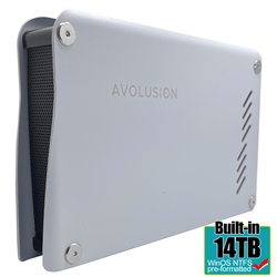 Avolusion PRO-M5 Series 14TB USB 3.0 External Hard Drive for WindowsOS Desktop PC / Laptop (White) - 2 Year Warranty