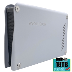 Avolusion PRO-M5 Series 18TB USB 3.0 External Hard Drive for WindowsOS Desktop PC / Laptop (White) - 2 Year Warranty