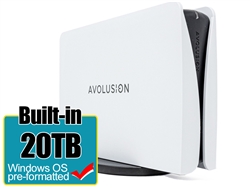 Avolusion PRO-5Y Series 20TB USB 3.0 External Hard Drive for WindowsOS Desktop PC / Laptop (White) - 2 Year Warranty