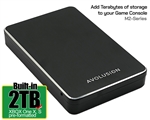 Avolusion M2 Series 2TB USB 3.0 Portable External Gaming Hard Drive for XBOX (XBOX One Pre-Formatted)  M2-BK-2TB-XBOX - 2 Year Warranty